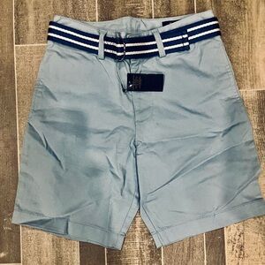 Polo Ralph Lauren light blue shorts with belt boys